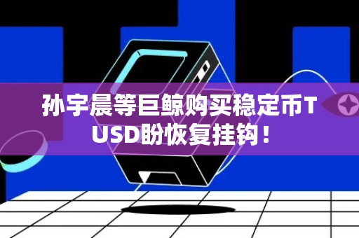 孙宇晨等巨鲸购买稳定币TUSD盼恢复挂钩！