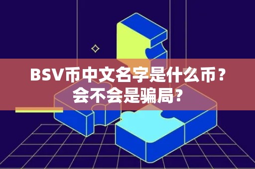 BSV币中文名字是什么币？会不会是骗局？
